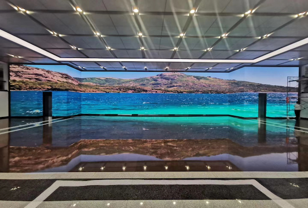 Более 600 квадратных метров крытого конференц-зала P4 в здании правительства округа Лхаса, Тибет